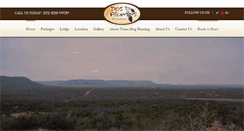 Desktop Screenshot of dosplumashuntingranch.com